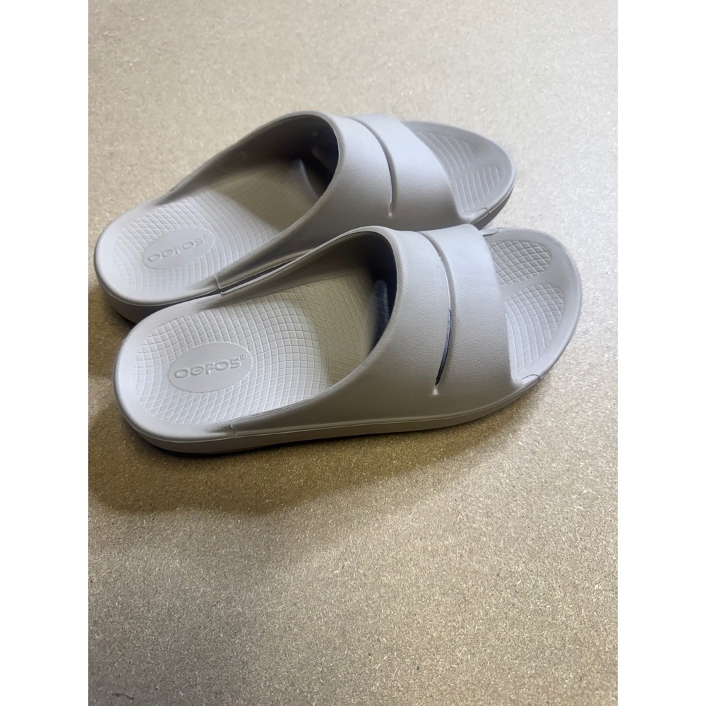 Oofos OOahh Recovery Slides Slate Gray Women 10 Men 8 Comfort‎ Sandals 1100 - Picture 3 of 7